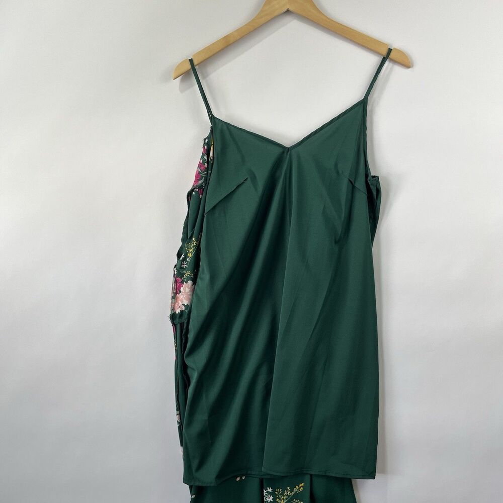 NWT Cottagecore Floral Dress S Green Removable Slip - Picture 8 of 13